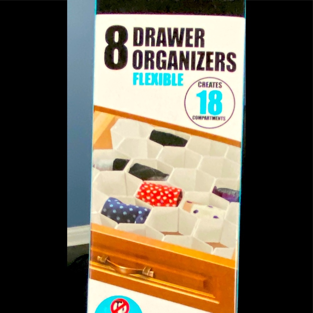 Drawer organizers, create 18 compartments.